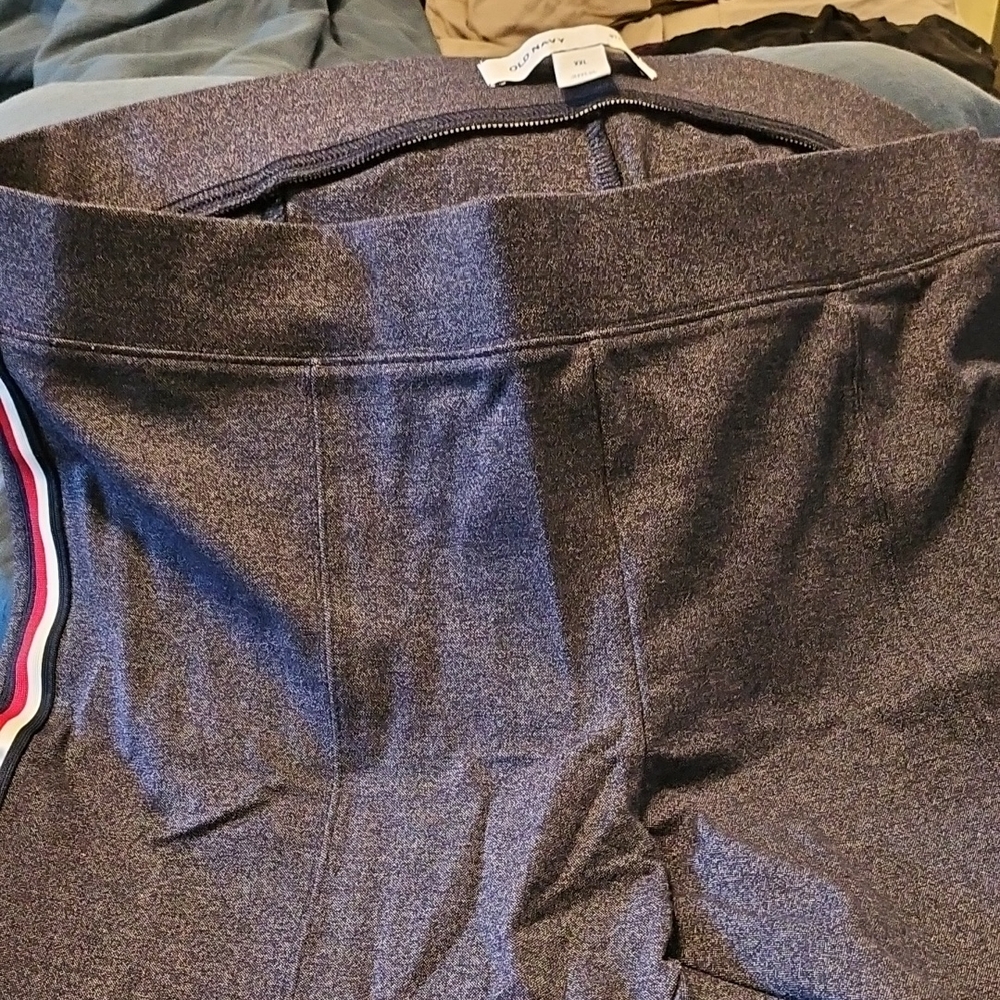 Old Navy Blue Women's Pants with Red and White Stripe